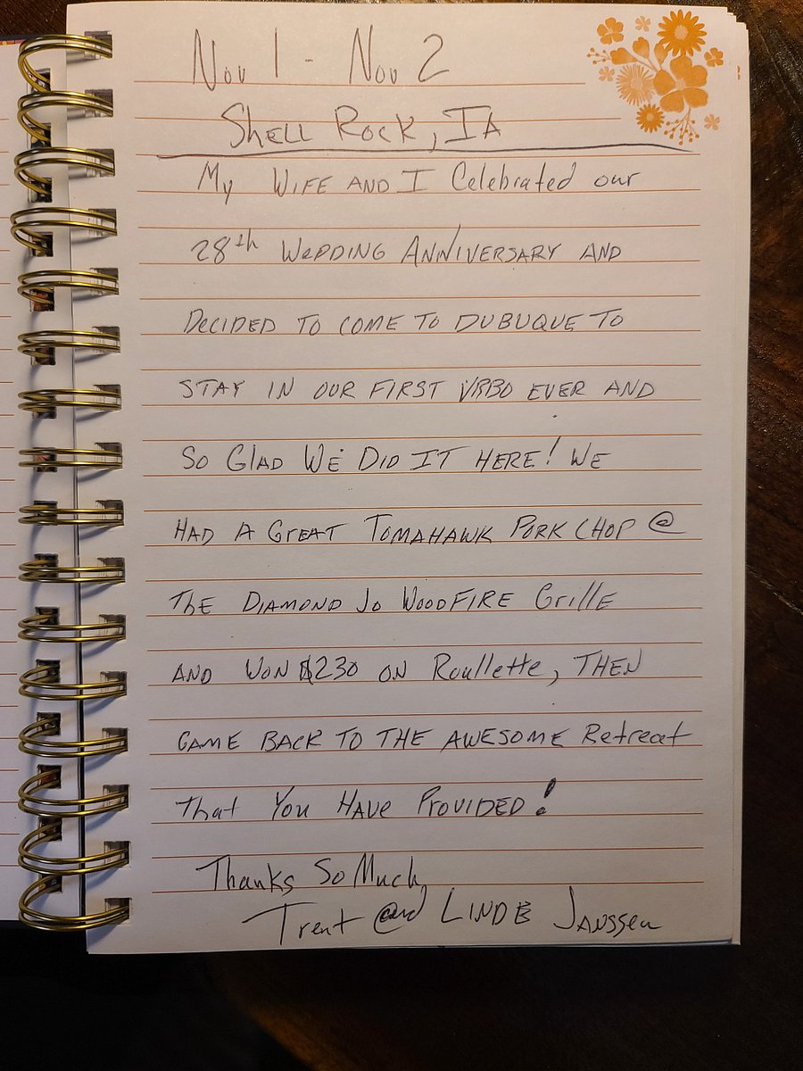Guest journal entry