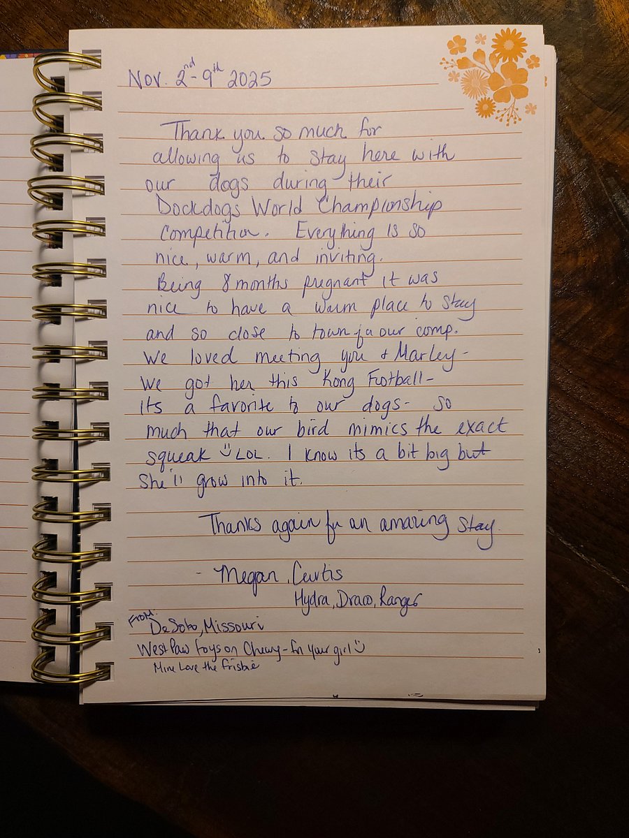 Guest journal entry