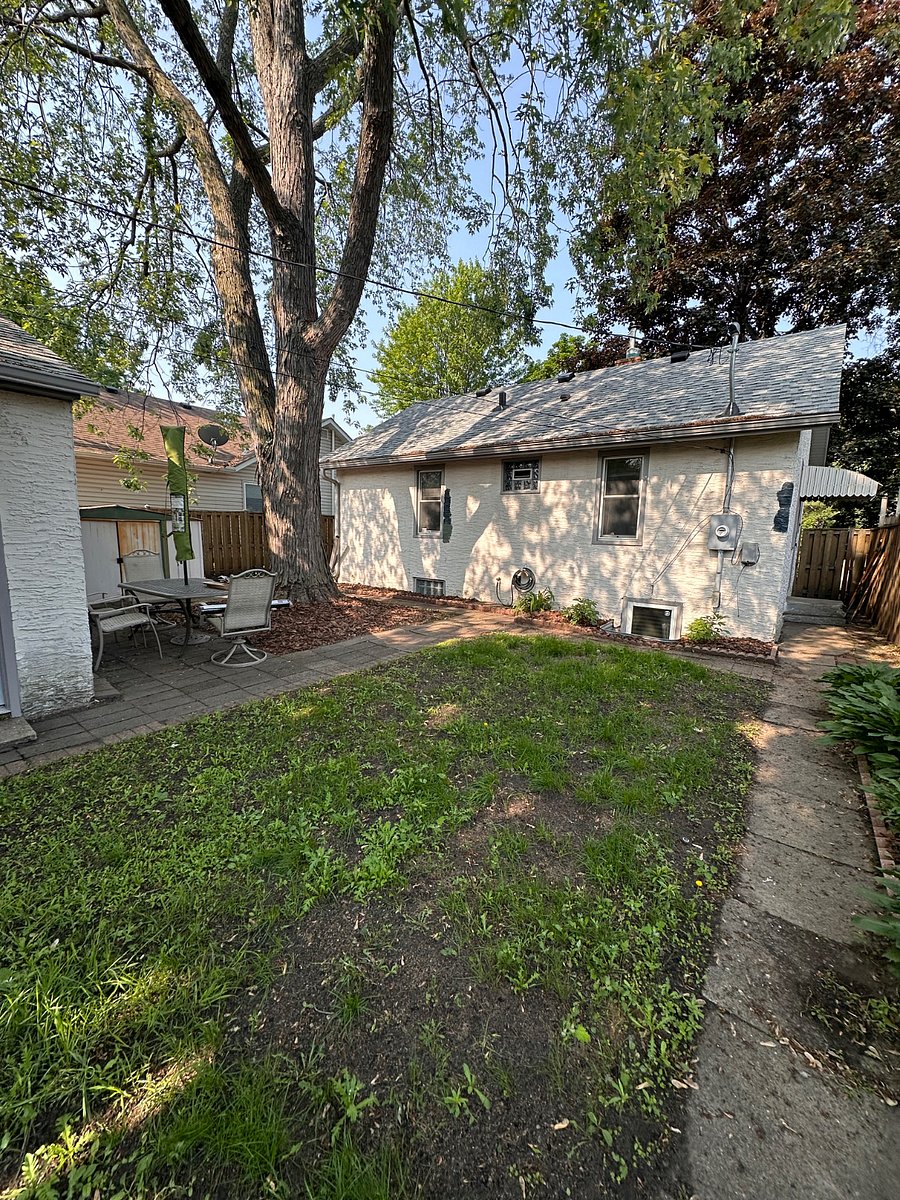 Freshly seeded yard