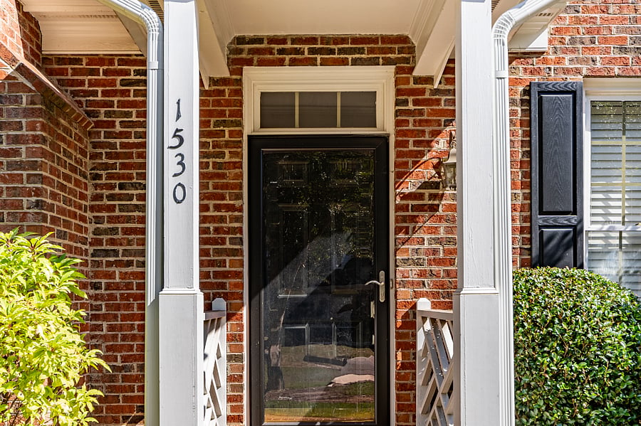 Front door with keyless entry