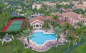 The full amenities include: walking and jogging pathways, a state-of-the-art fitness center, tennis courts, racquetball, an outdoor swimming pool and a picnic area (with barbeque grills and indoor game room.
There is a clubhouse that can be used for business or if you want to just go and lounge.