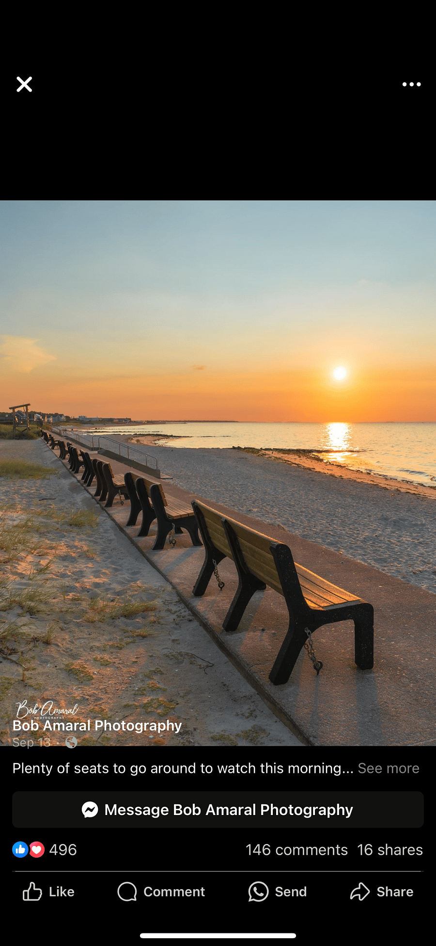 Parkers Beach, across from Skippers Chowder House Restaurant 4 miles