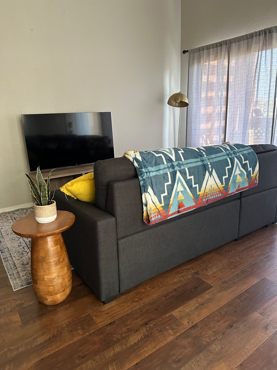 smart TVs in living room and master bedroom