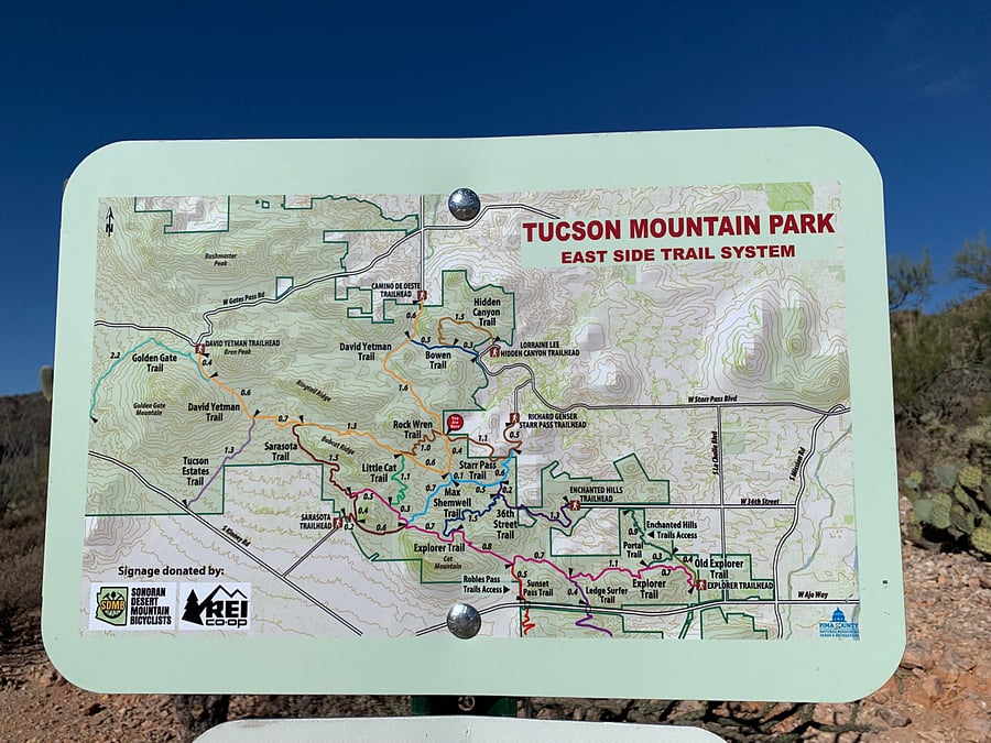 Hiking Trails accessible from the casita