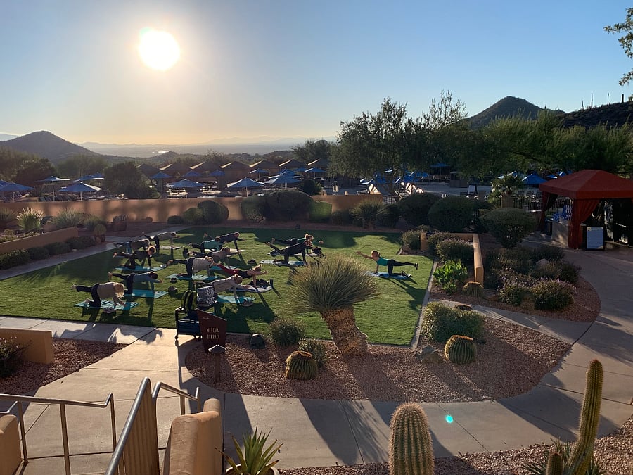 Saturday Yoga at the Marriott Starr Pass