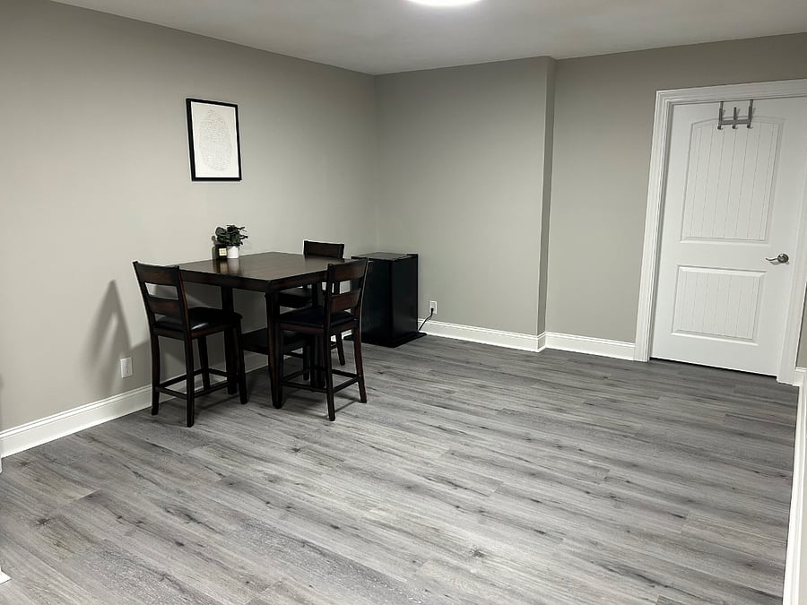 Basement dining room