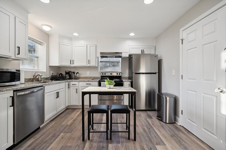 Kitchen with dining area