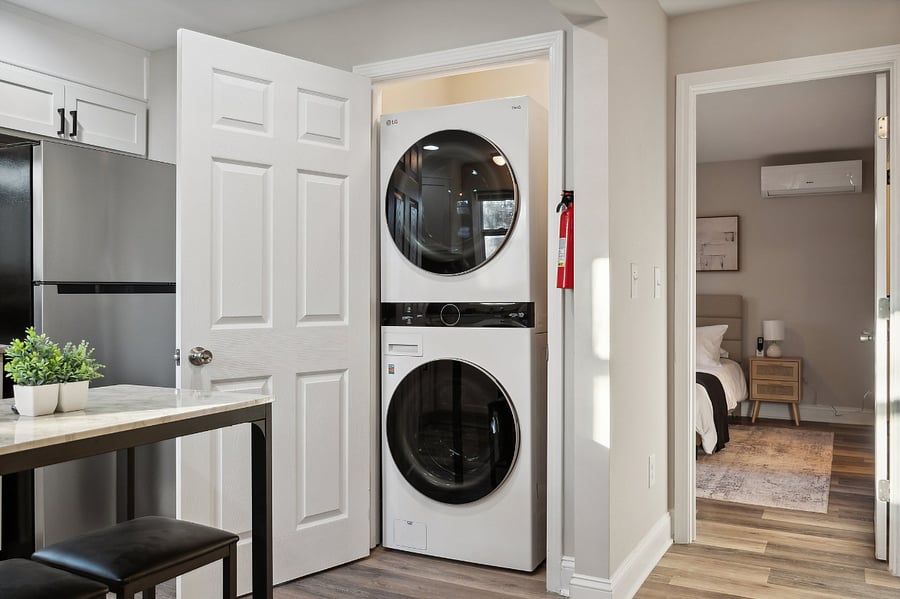 In-unit washer and dryer