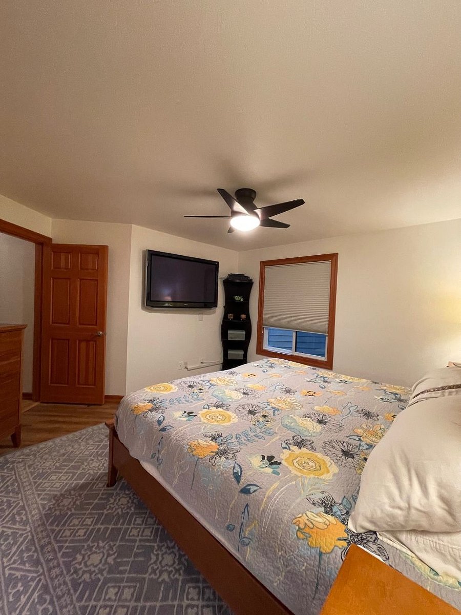 Large bedroom, television