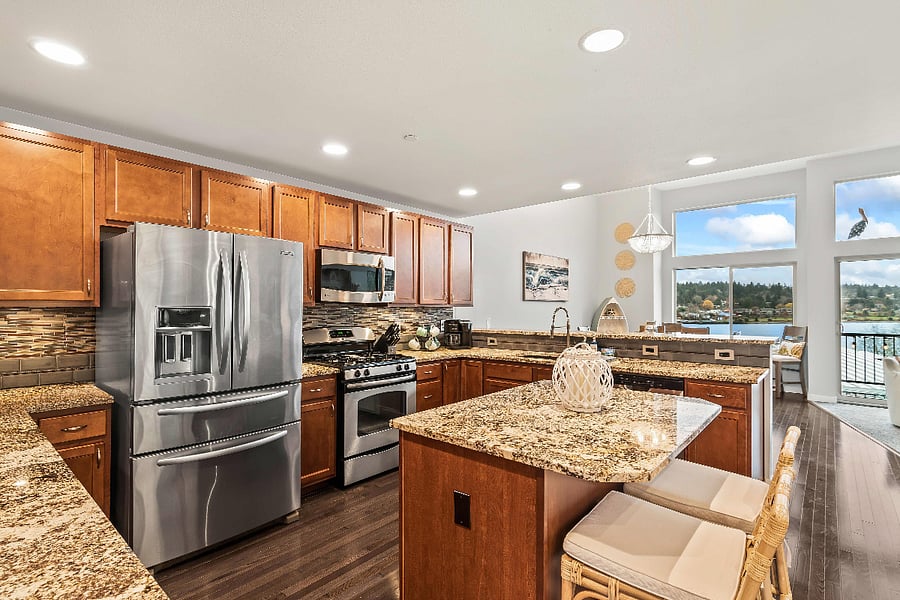 Fully stocked kitchen with just about anything you could want to cook with!