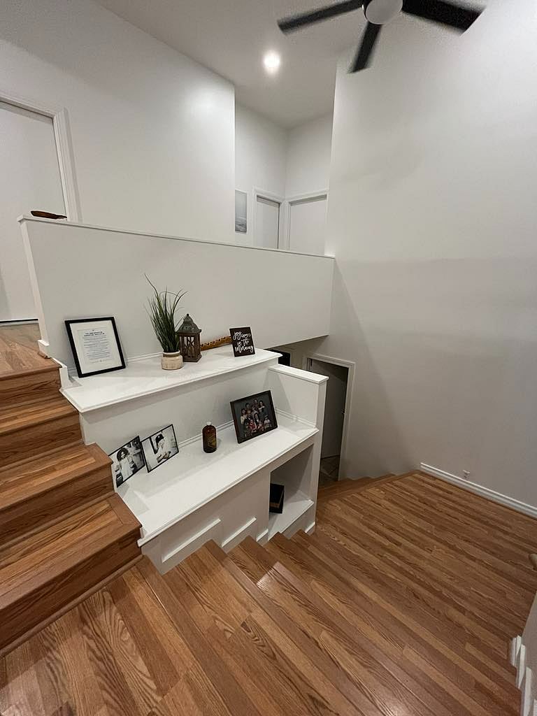 Split-level stairs