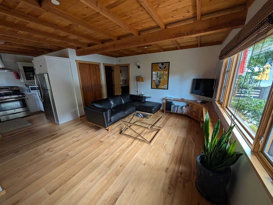 This is the view from inside the front door to the apartment 