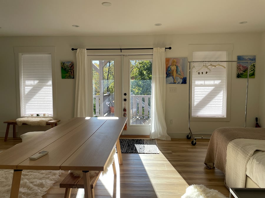 studio on lower level
