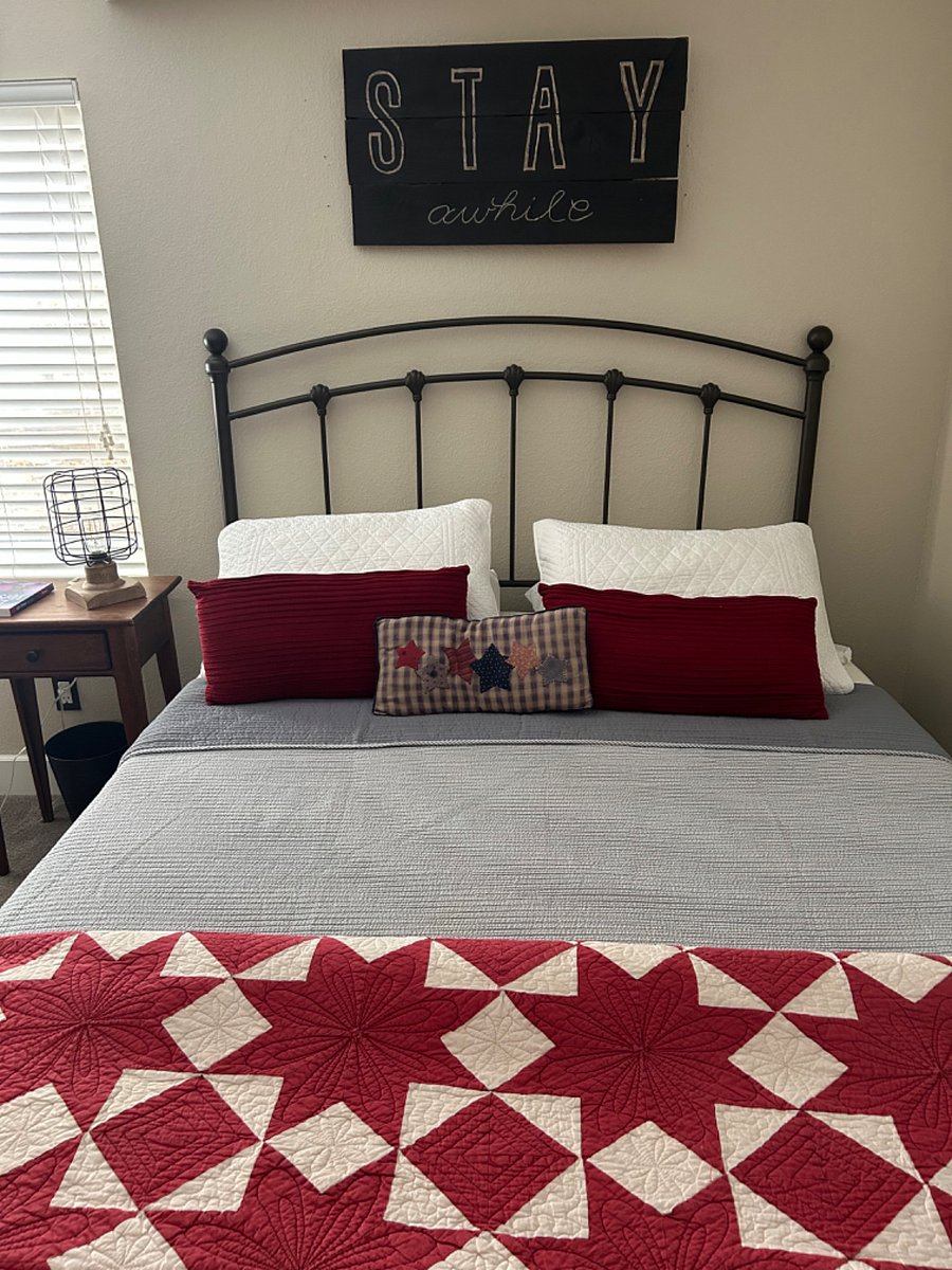 Lower level bedroom w/ queen