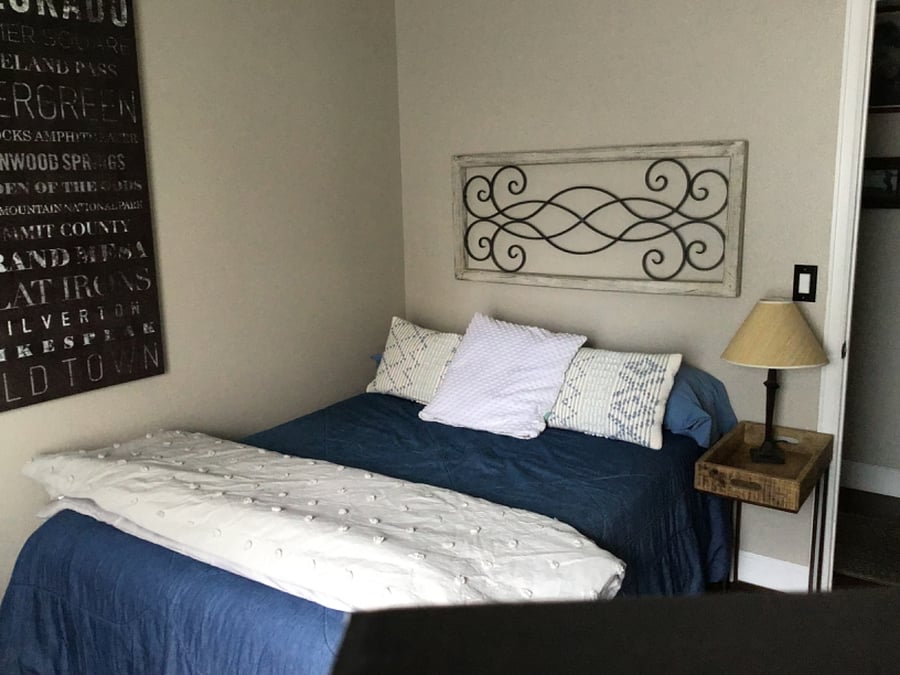 Main level bdrm, full bed