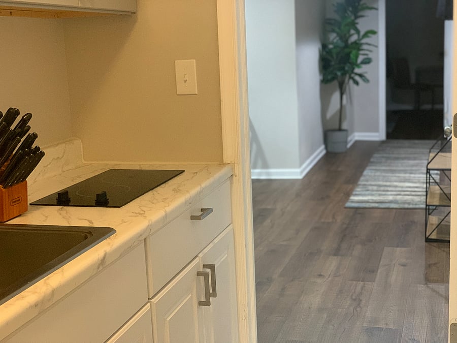 well-appointed washroom, a fully equipped kitchen with modern appliances, and all essential utilities for a comfortable and convenient stay