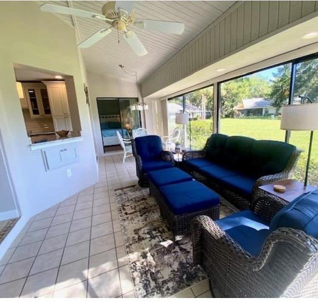 Enclosed sunroom