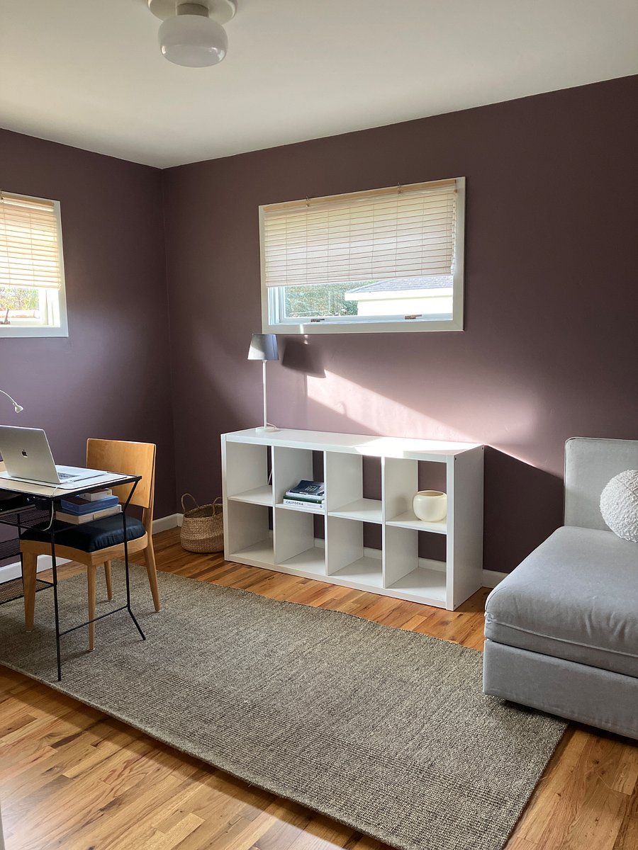 Office with spare chair bed (twin size fold-out).