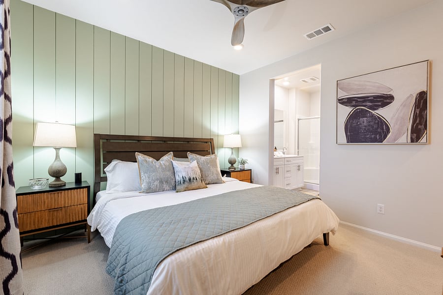 3rd Floor: Primary | King bed (split) | Attached bathroom | Walk-in closet