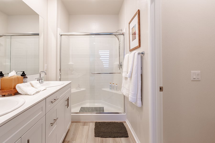 3rd Floor: Primary | King bed (split) | Attached bathroom | Walk-in closet
