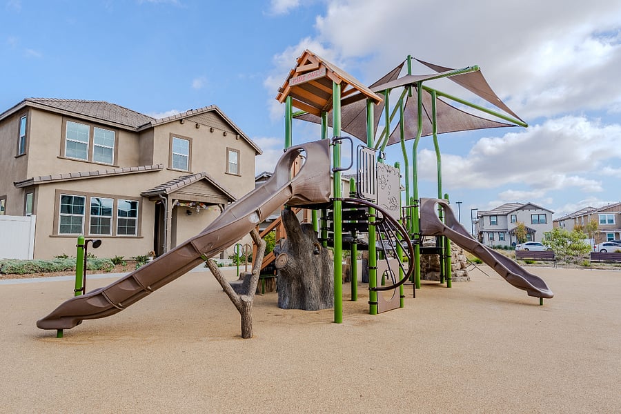 Shared community area: BBQ grills, dog run, playground, pingpong, seating area, pool/jacuzzi, zip line, ADA lift for pool