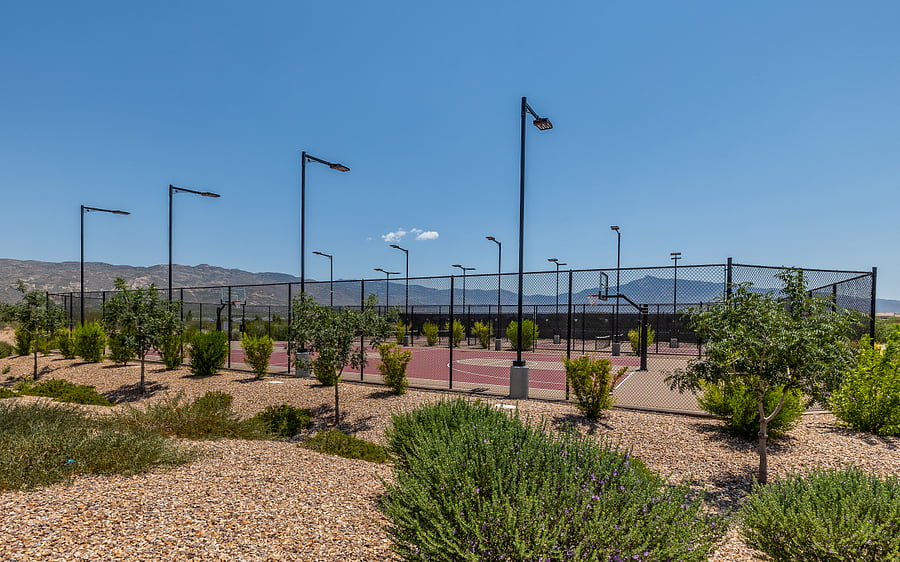Well Lit Pickleball and Basketball Courts