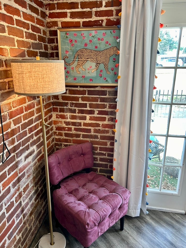 Cozy reading nook