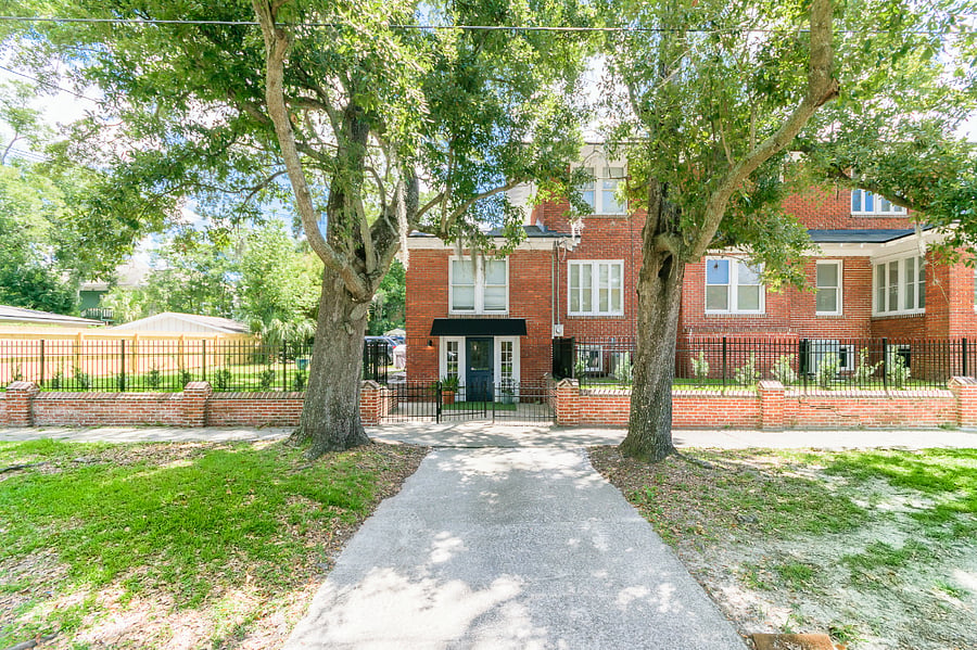 Off street parking pad reserved for guests, is conveniently located right in front of the studio gate.