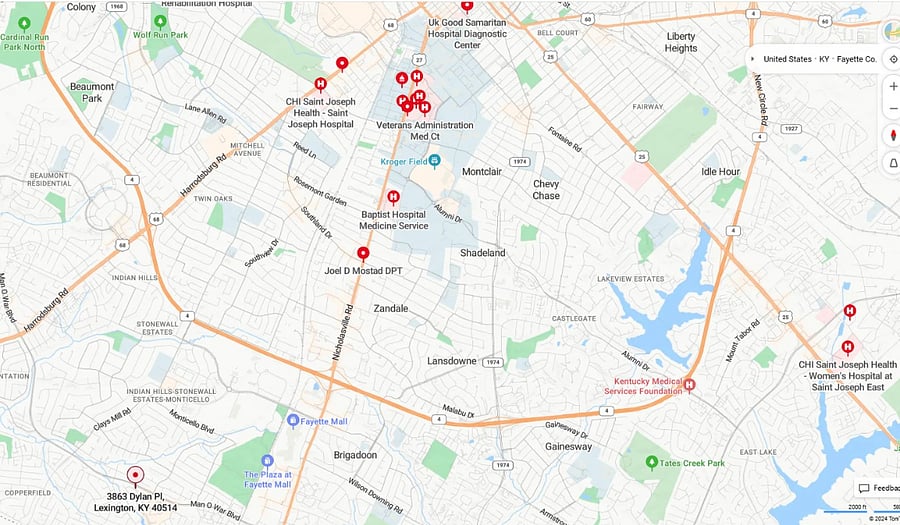 Nearby businesses