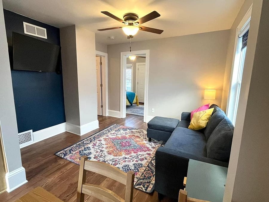 Living room with Smart TV.