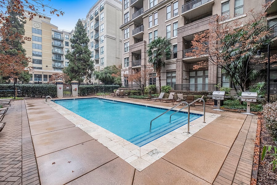 Building's community pool