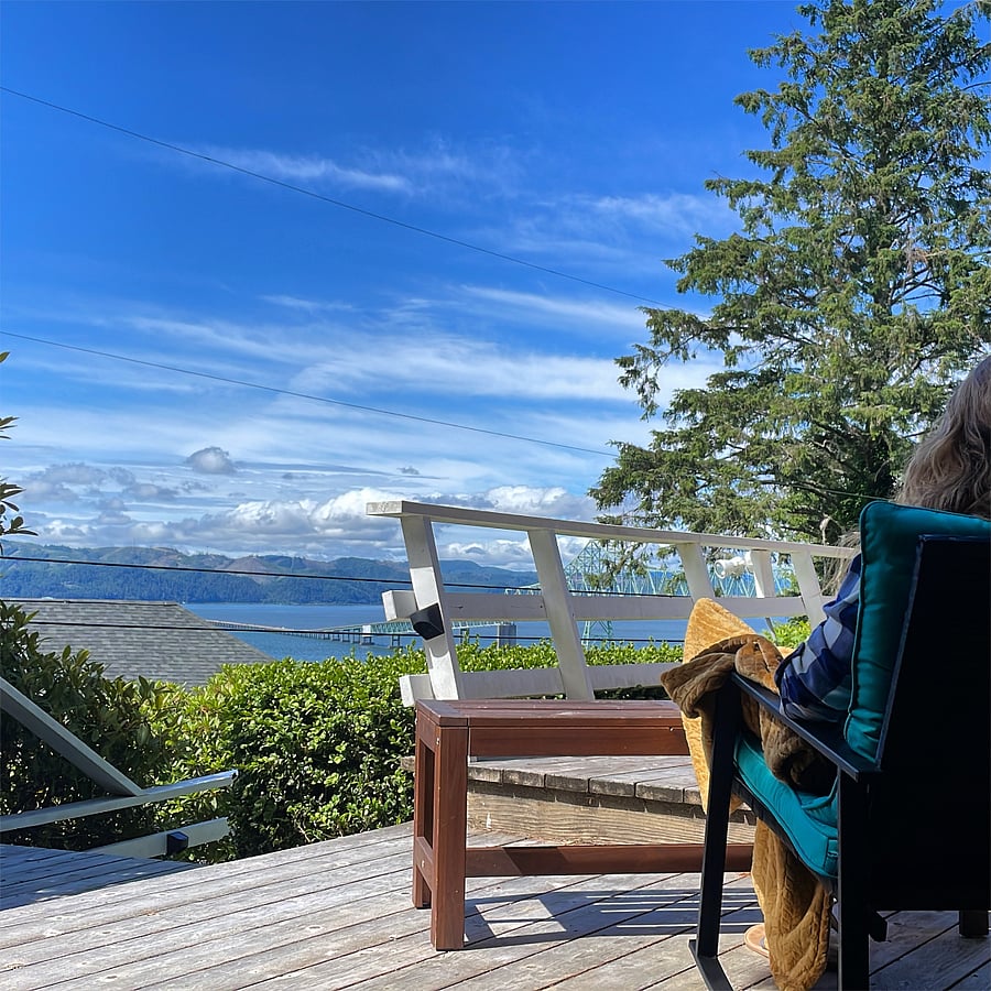 View from the front deck