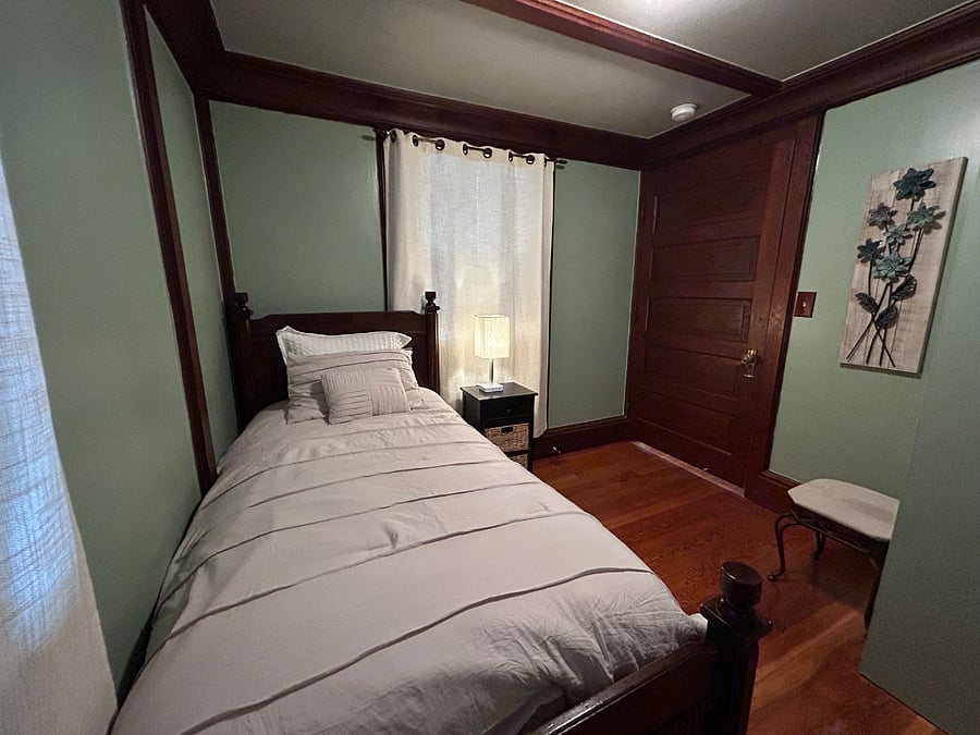 Twin bed.