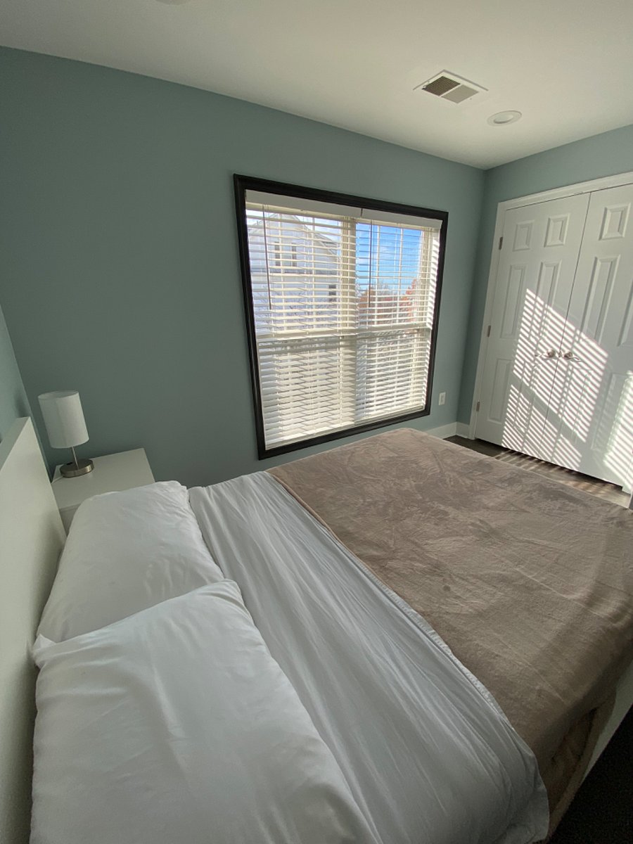 Large windows bring in plenty of light.