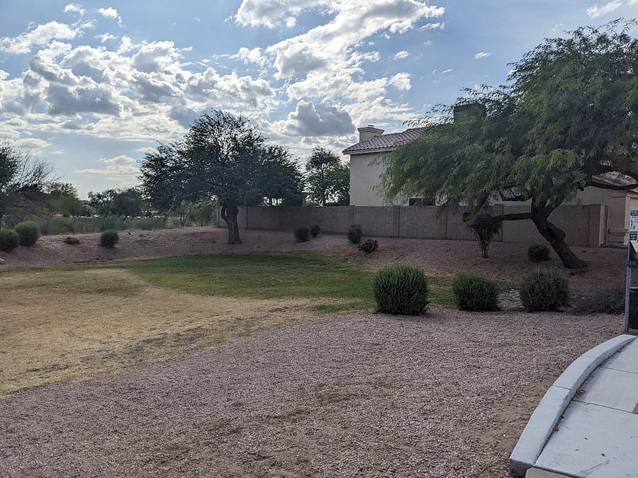 View, looking southwest, very private property.