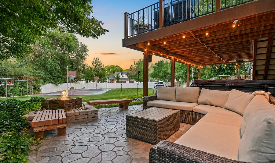 Patio sitting area
