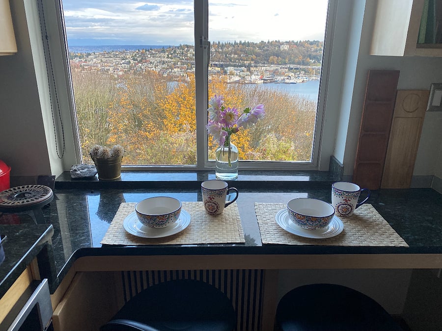 Enjoy your breakfast here, or have a snack