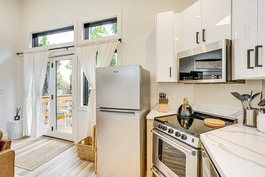 Fully equipped kitchen with everything needed for everyday living