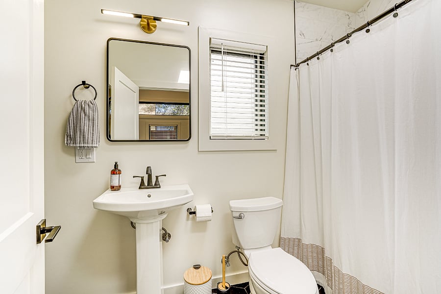 Clean, modern bathroom with fresh finishes