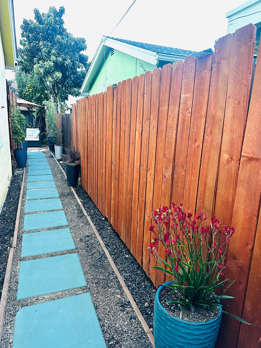 Private entrance in a quiet residential neighborhood
