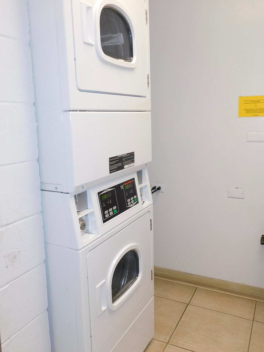 Coin operated laundry room on every floor for convenient access