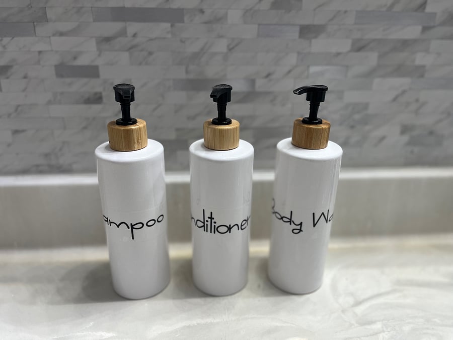 Dove body wash
Shea Moisture shampoo/conditioner