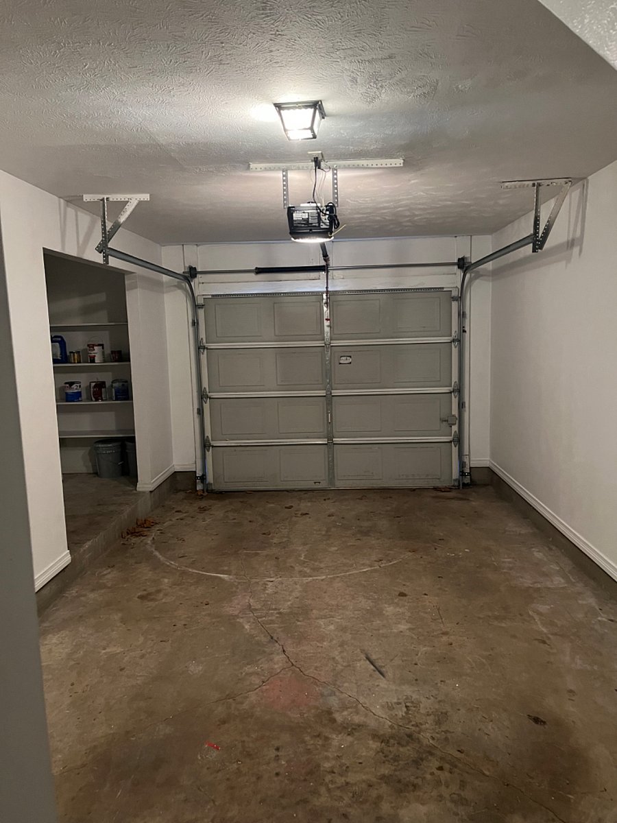 One car garage. Separate unassigned parking on the property.