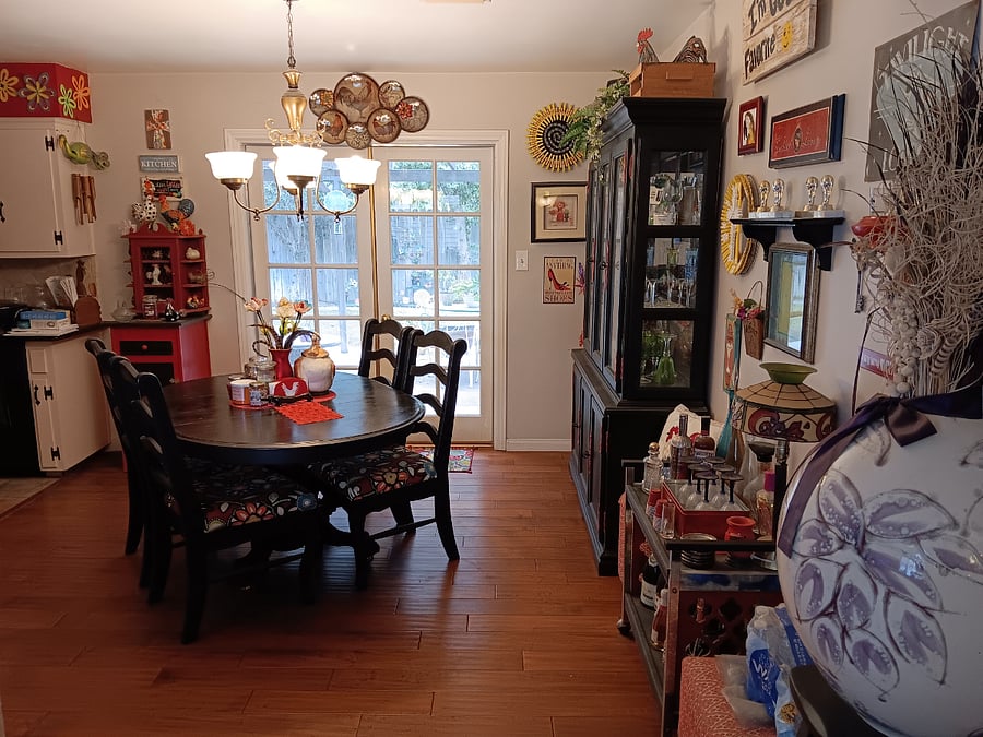 Dining room from view of living room.