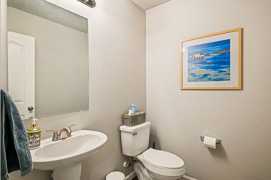 Half bath on 2nd floor.