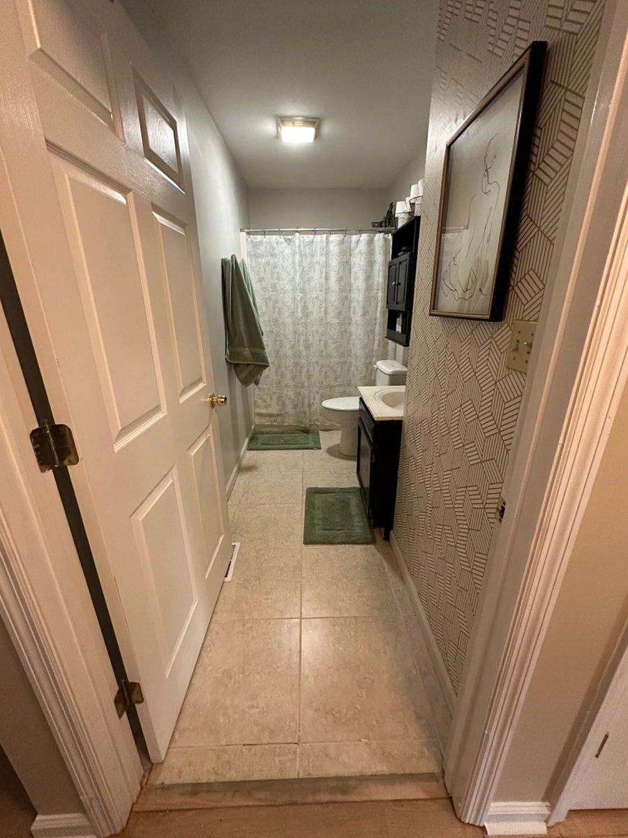 Full bath with tub shower 