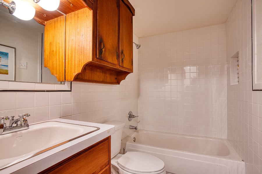 Renovated hall bathroom