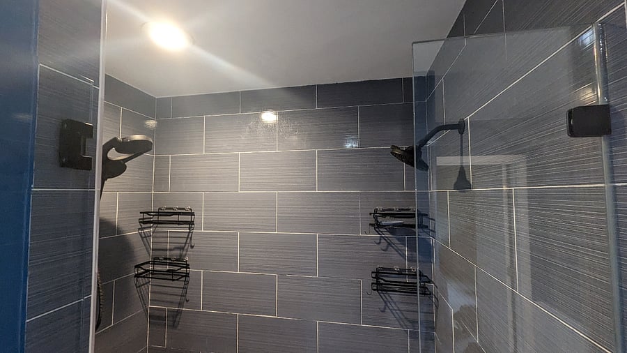 Remodeled master shower