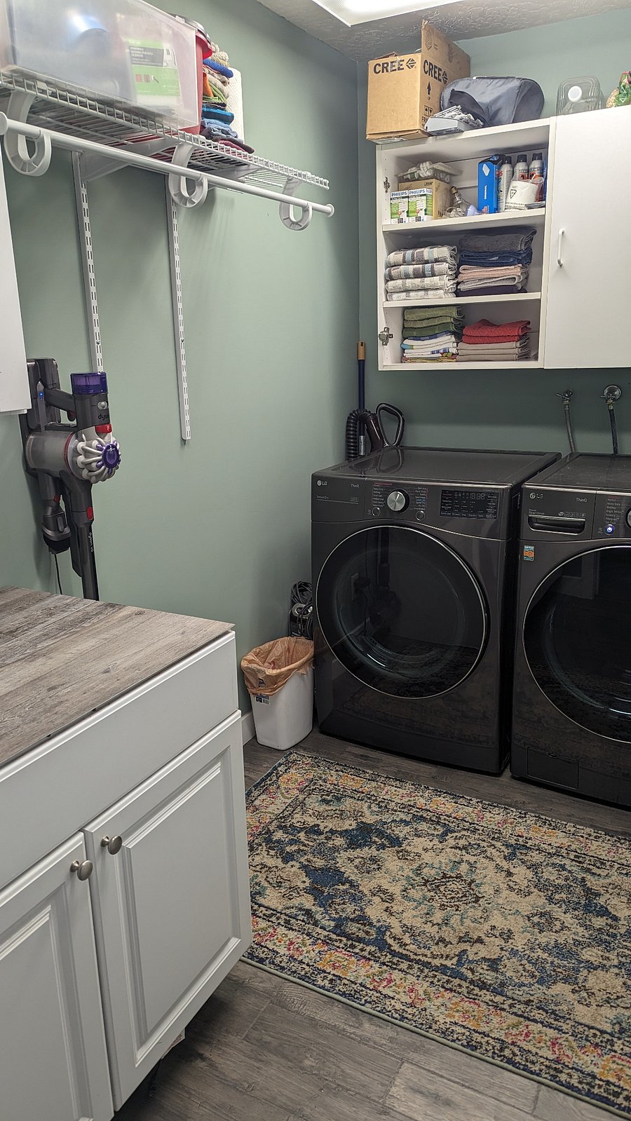 Laundry room with washer and dryer