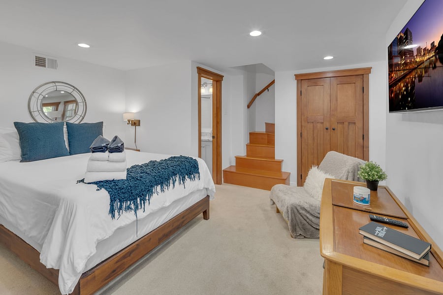 Comfy studio suite bedroom